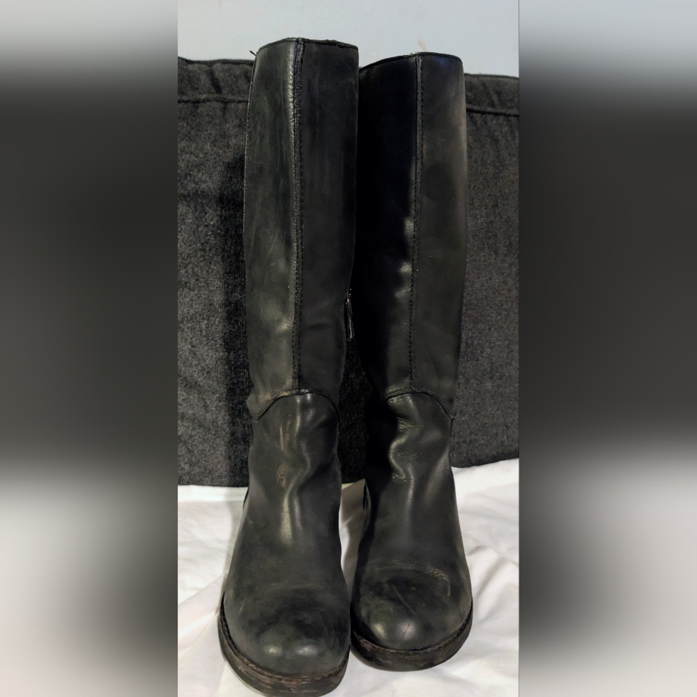Modern Vintage Black Over the Knee Boots